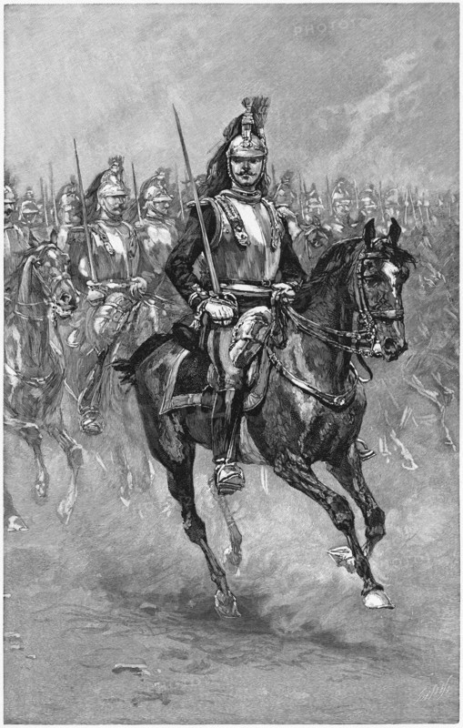 Churassiers, French Army, Cavalry, Harper's New Monthly Magazine, Illustration, April 1891