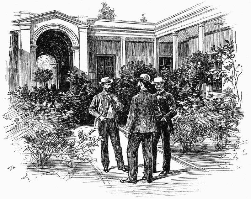 Hotel Club Social, Calle General San Martin, Buenos Aires, Argentina, Harper's New Monthly Magazine, Illustration, 1891