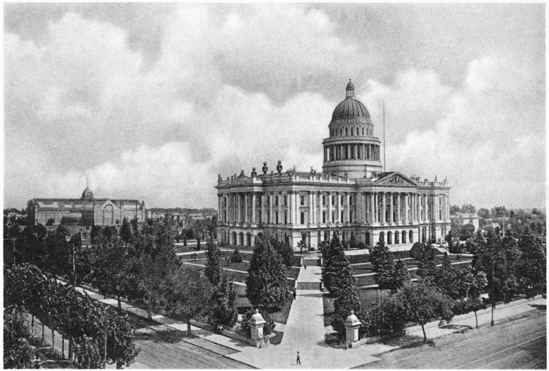State Capitol Building, Sacramento, California, USA, Photogravure, Denison News Co., 1903
