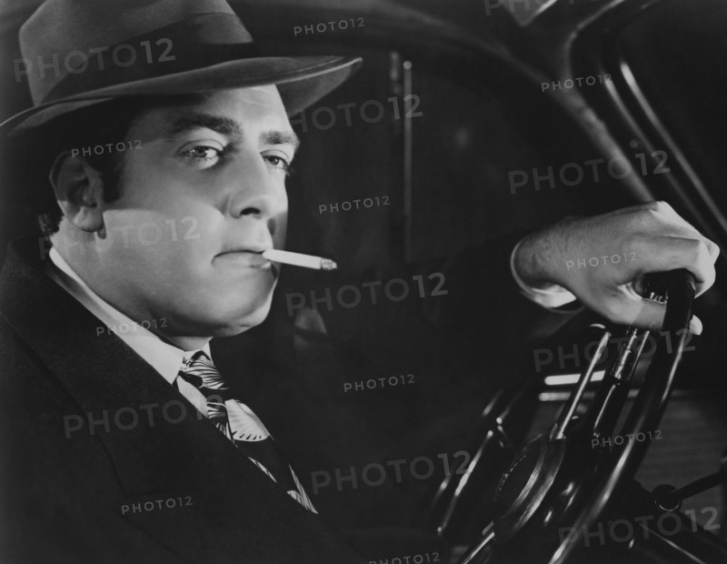 Raymond Burr, on-set of the Film, "Pitfall", United Artists, 1948