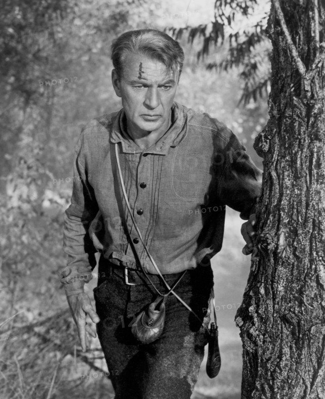 Gary Cooper, on-set of the Film, "Friendly Persuasion", Allied Artists, 1956
