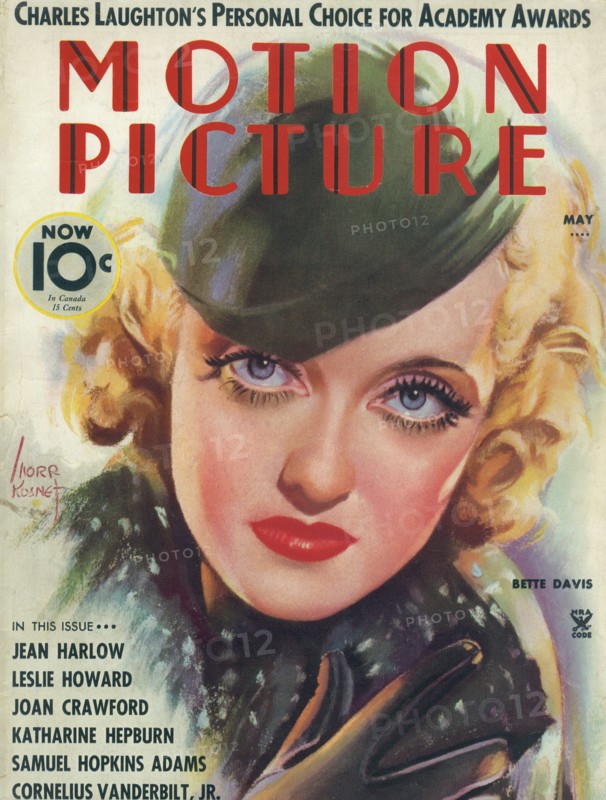 Bette Davis, Cover of Motion Picture Magazine, May 1935