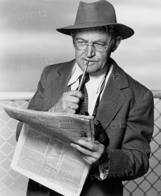 Barry Fitzgerald, Publicity Portrait for the Film, "The Story of Seabiscuit", Warner Bros., 1949