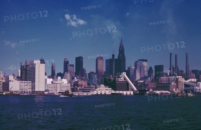Skyline with Chrysler Building, Midtown, New York City, New York, USA, August 1961