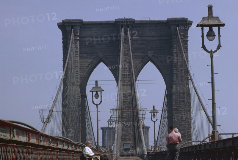 Brooklyn Bridge, New York City, New York, USA, July 1961