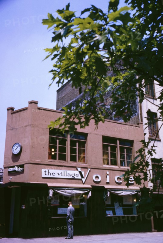 The Village Voice, Sheridan Square, New York City, New York, USA, July 1961