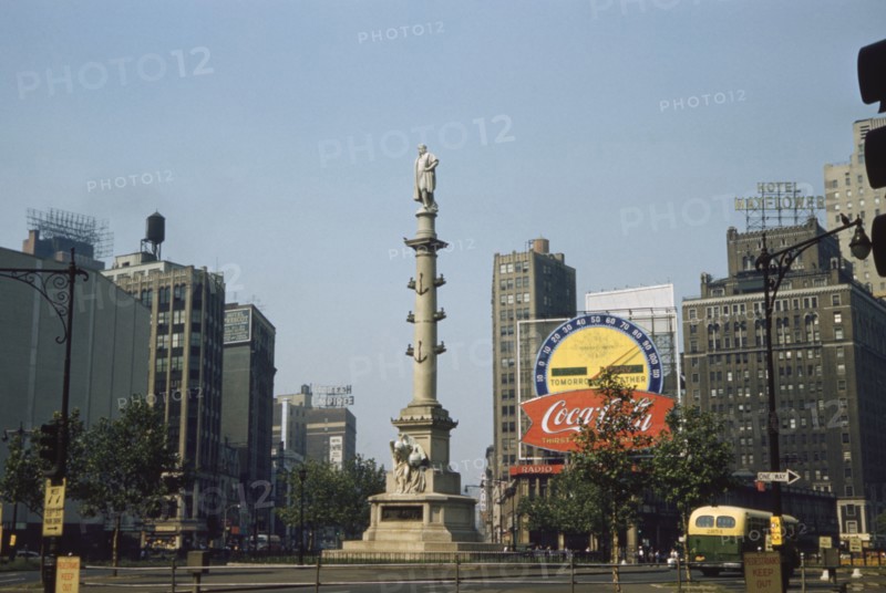Columbus Circle, New York City, New York, USA, July 1961