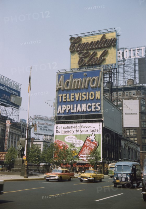 Street Scene, Times Square, New York City, New York, USA, July 1961