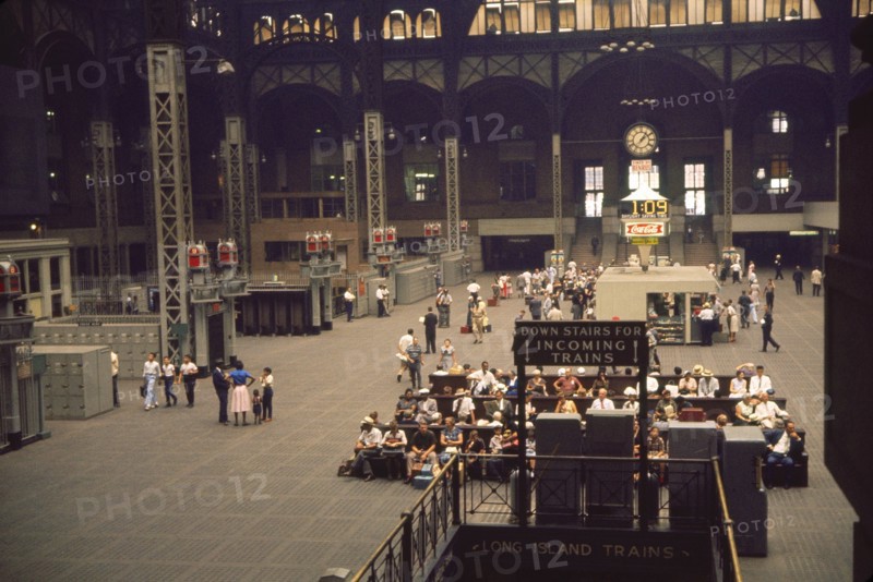 Pennsylvania Station, Main Concourse, New York City, New York, USA, July 1961
