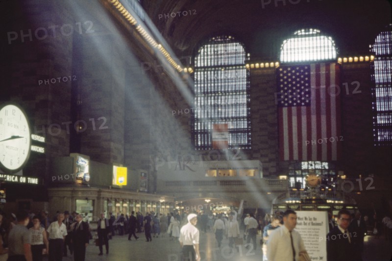 Grand Central Terminal, Main Concourse, New York City, New York, USA, July 1961