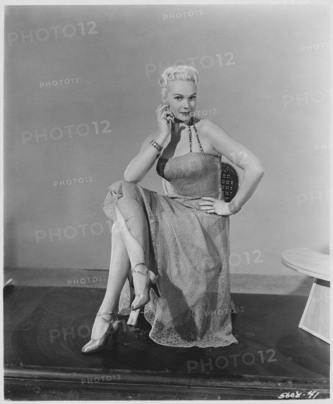 Adele Jergens, Publicity Portrait for the Film, "Fighting Trouble", Allied Artists, 1956
