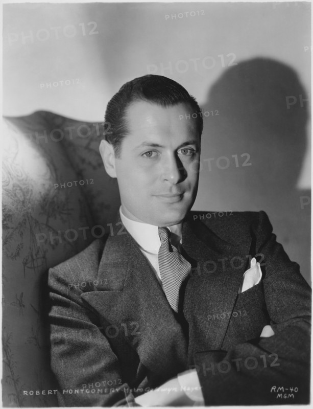 Actor Robert Montgomery, Publicity Portrait for the Film, "The First Hundred Years", MGM, 1938