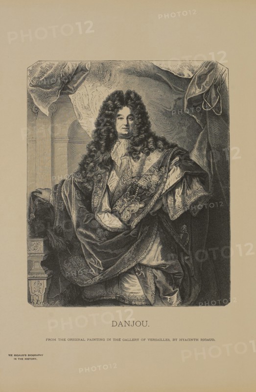 Danjou, Woodcut Engraving from the Original Painting by Hyacinthe Rigaud, The Masterpieces of French Art by Louis Viardot, Published by Gravure Goupil et Cie, Paris, 1882, Gebbie & Co., Philadelphia, 1883