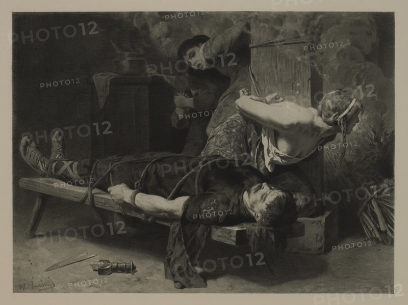 Death of Chramn, Photogravure Print from the Original Painting by Évariste Vital Luminais, The Masterpieces of French Art by Louis Viardot, Published by Gravure Goupil et Cie, Paris, 1882, Gebbie & Co., Philadelphia, 1883