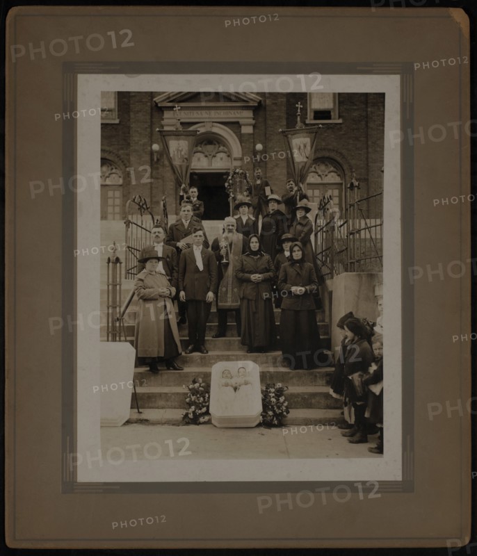 Funeral for Two Young Children, Aurora, Illinois, USA, 1915