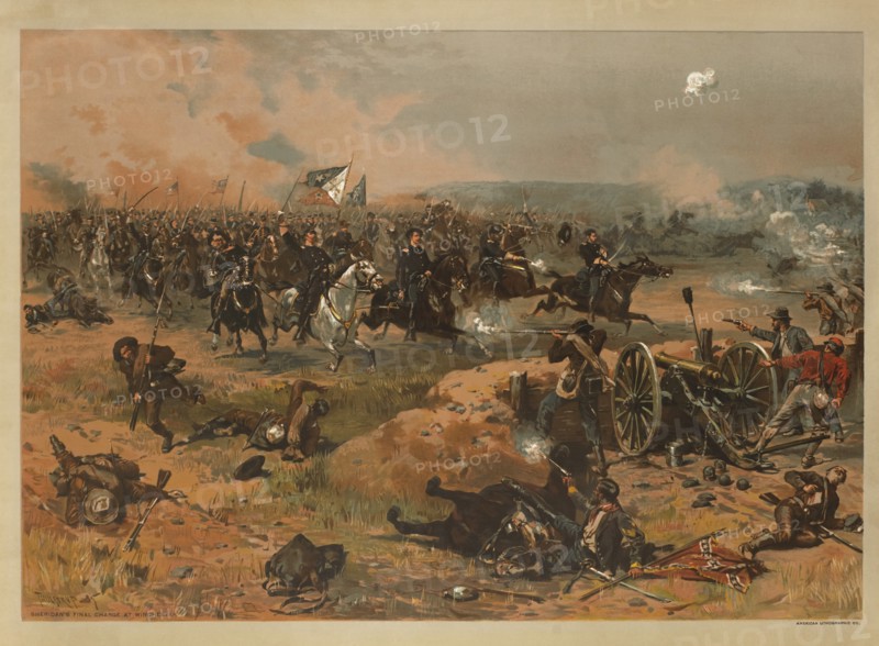 Sheridan's Final Charge at Winchester,  by Thure de Thulstrup, 1885