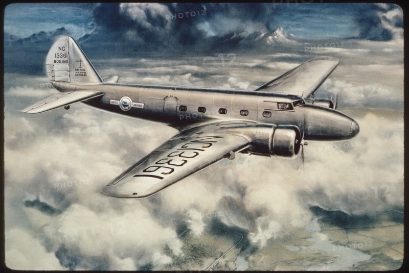 United Airlines Boeing NC13361 Mail Express Airplane