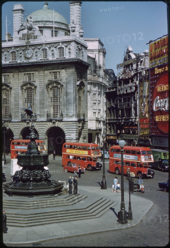Piccadilly Circus, London, England, UK, 1960