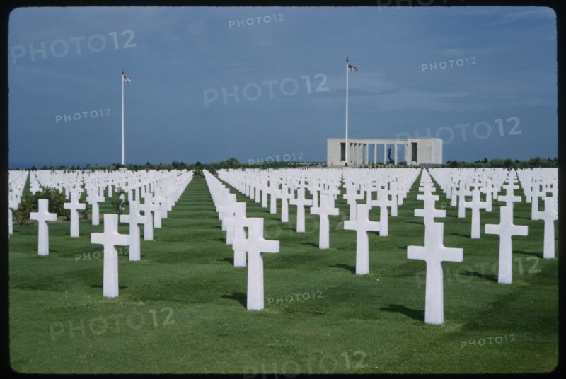 American Cemetery and Memorial, Omaha Beach, Colleville-sur-Mer, Normandy, France, 1961