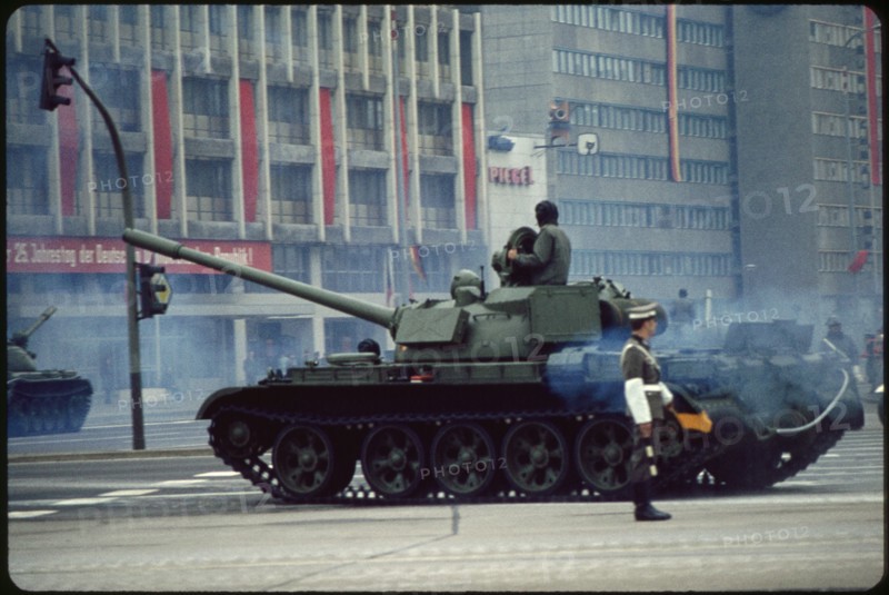 Tank, May Day Parade, East Berlin, German Democratic Republic, May 1, 1974