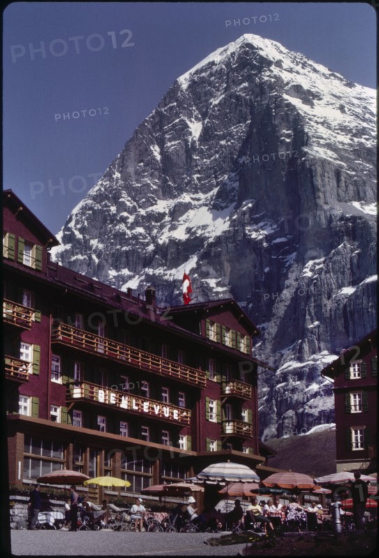 Resort Hotel at Base of Eiger Mountain, Grindelwald, Switzerland, 1964