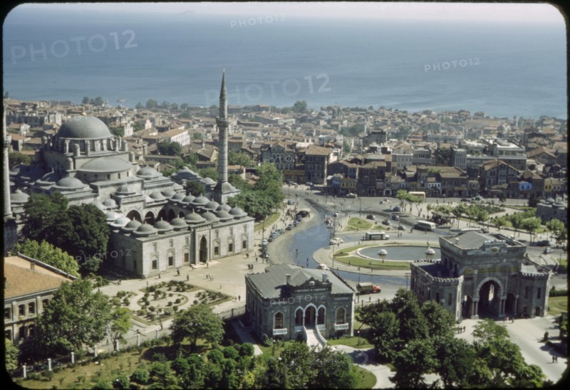 University of Istanbul and Cityscape, Istanbul, Turkey, 1965