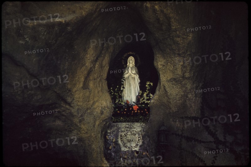 Statue of Saint Bernadette, Grotta di Lourdes, Vatican City, Italy, 1962