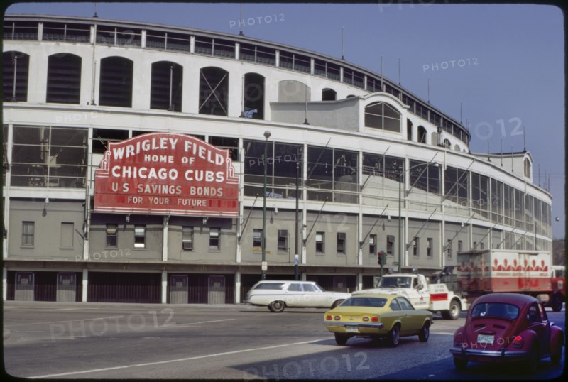 Wrigley Field, Home of Chicago Cubs Baseball Team, Chicago, Illinois, USA, 1972