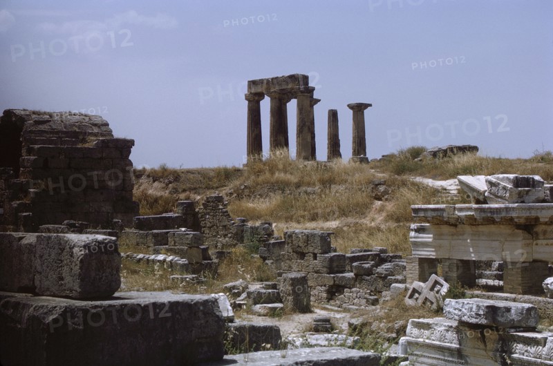 Temple of Apollo, Ancient Corinth, Greece, 1963