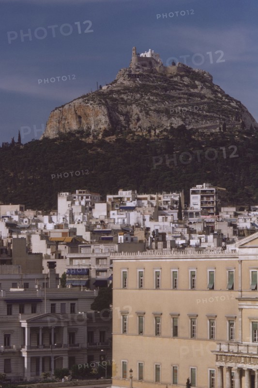 Cityscape with Mount Lycabettus in Background, Athens, Greece, 1962