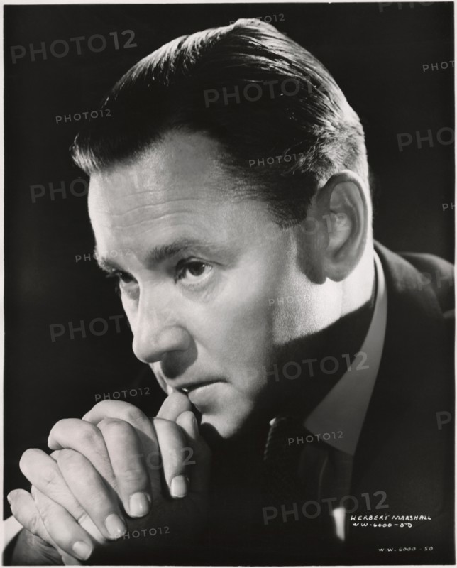 Herbert Marshall, Publicity Portrait for the Film, "Foreign Correspondent", United Artists, 1940