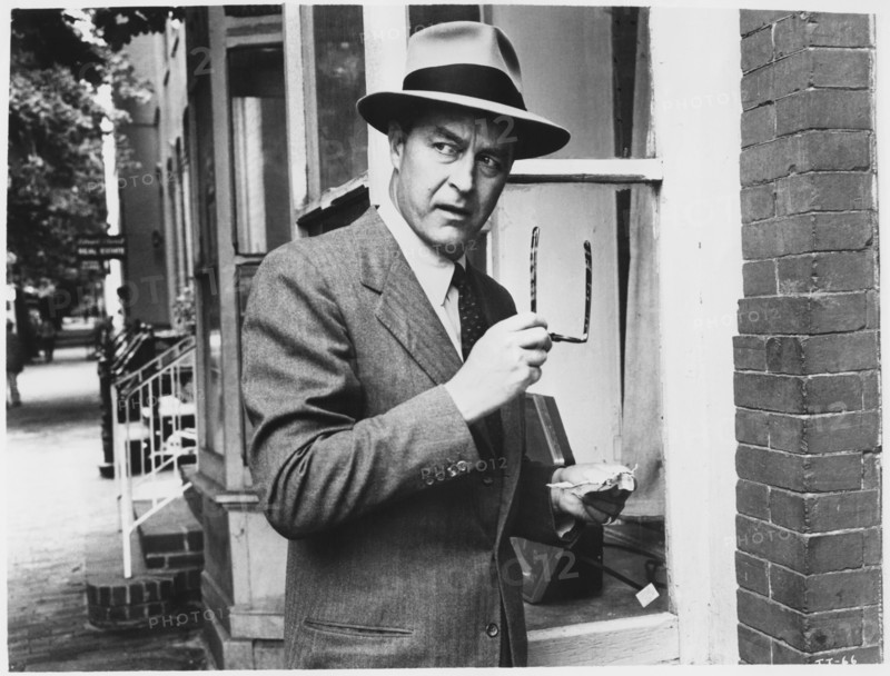 Ray Milland, on-set of the Film, "The Thief", United Artists, 1952