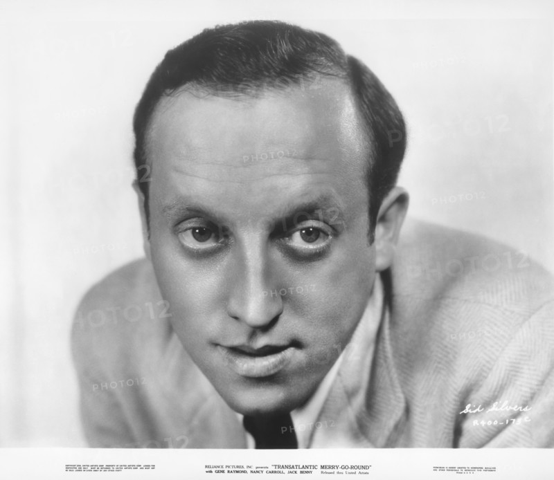 Sid Silvers, Publicity Portrait for the Film, "Transatlantic Merry-Go-Round", Reliance Pictures, Inc., released through United Artists, 1934