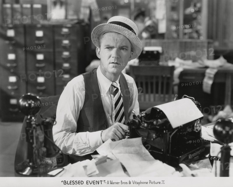 Lee Tracy, Publicity Portrait, on-set of the Film, "Blessed Event", Warner Bros. & Vitaphone Pictures, 1932