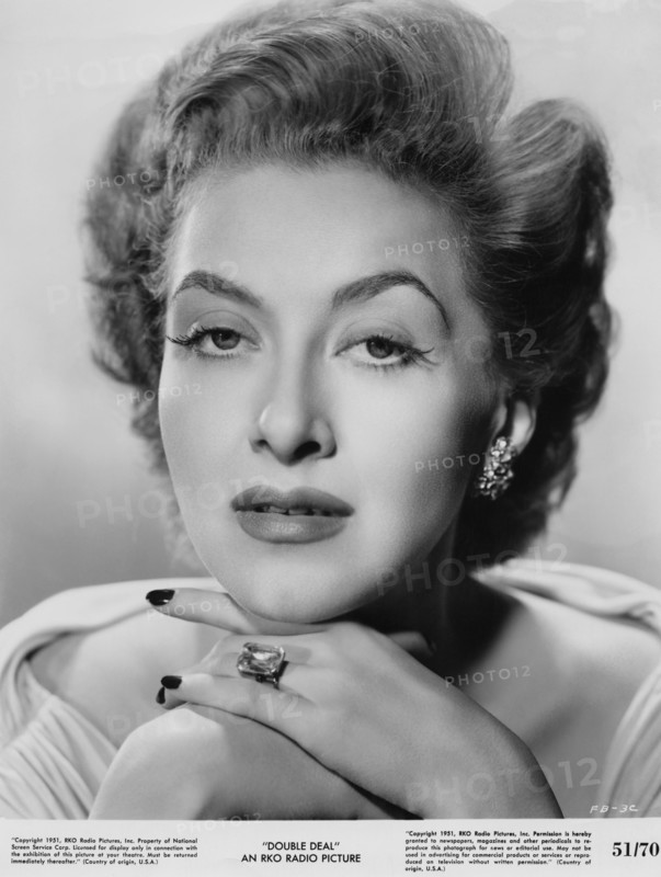 Marie Windsor, Publicity Portrait for the Film, "Double Deal", RKO Radio Pictures, 1950