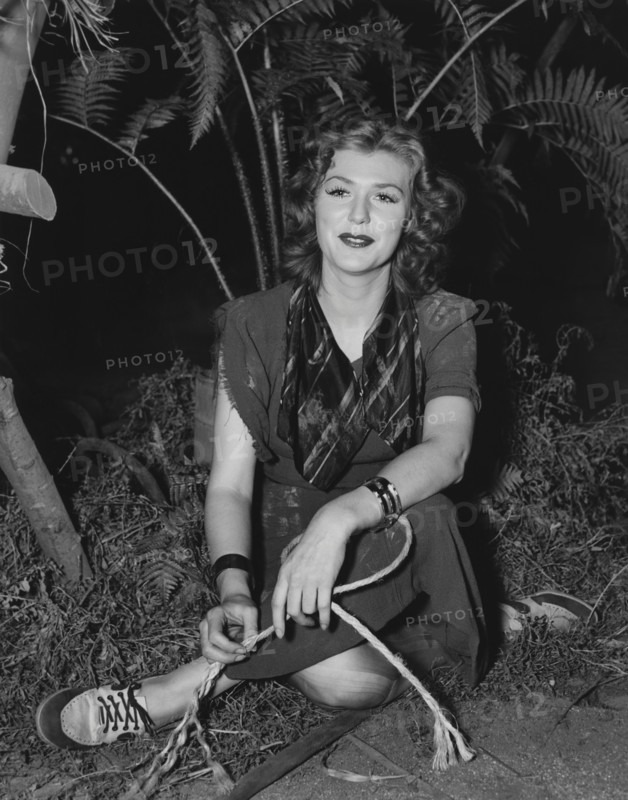 Charlotte Wynters, Publicity Portrait, on-set of the Film, "Sinners in Paradise", Universal Pictures, 1938