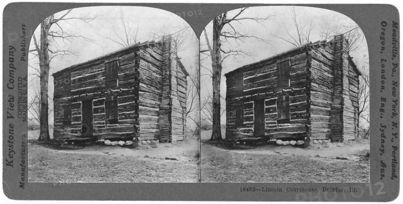 Lincoln Courthouse, Decatur, Illinois, Stereo Card, Keystone View Company