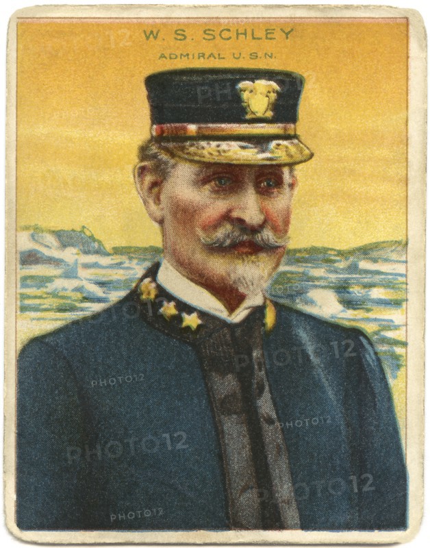 Winfield Scott Schley (1839-1911), Rear Admiral in U.S. Navy, hero of the Battle of Santiago de Cuba during Spanish American War, Portrait, 1898
