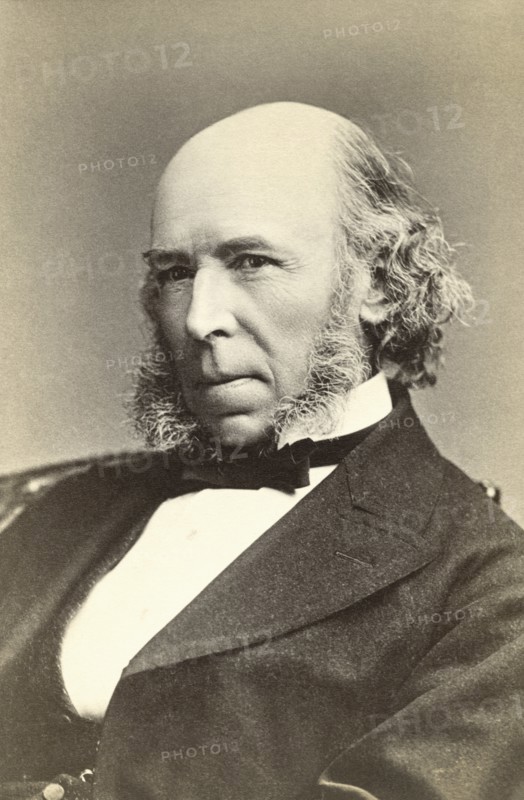 Herbert Spencer (1820-1903), English Philosopher, Sociologist, Biologist and Prominent Classical Liberal Political Theorist of the Victorian Era, Portrait, 1870's