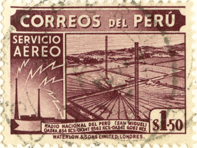 Peru Air Service Postage Stamp, 1938