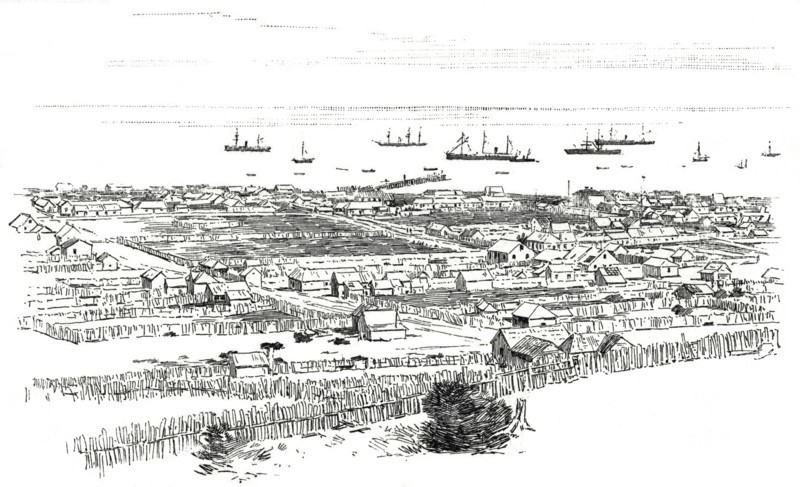 Punta Arenas, Chile, Harper's Monthly Magazine, 1890