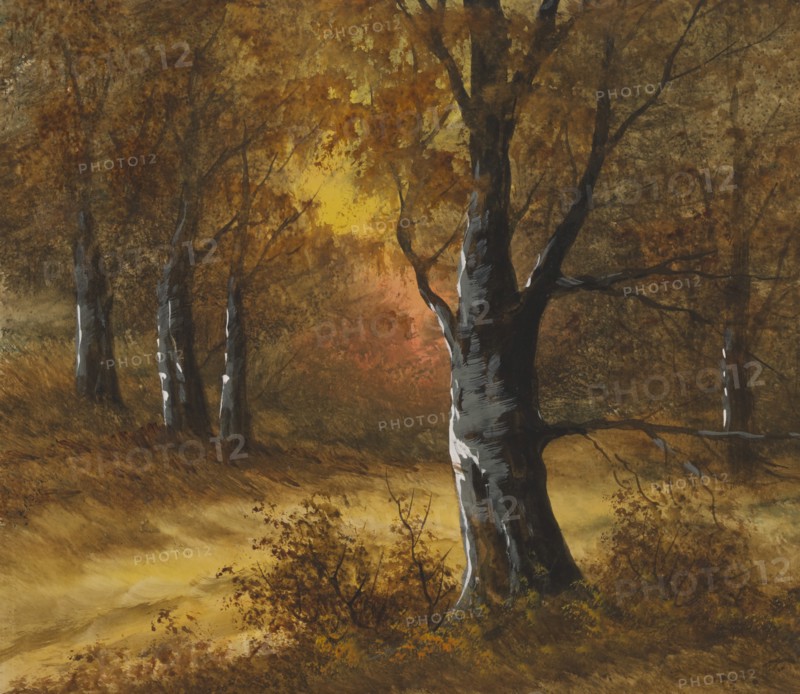 Autumn Scene I, Painting