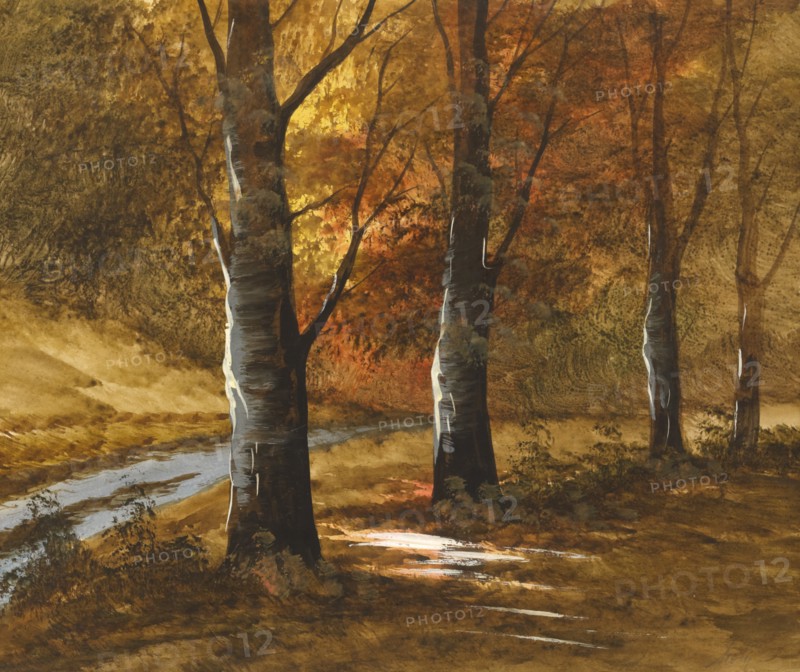 Autumn Scene II, Painting