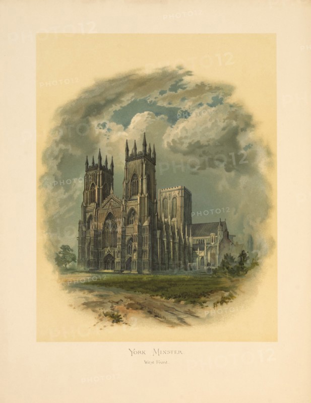 York Minster, West Front, Arthur Wilde Parsons, 1886