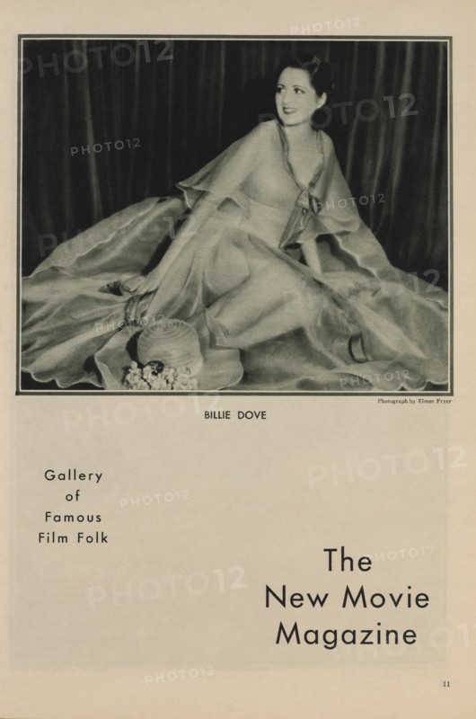 Actress Billie Dove, Publicity Portrait inside The New Movie Magazine, May 1930