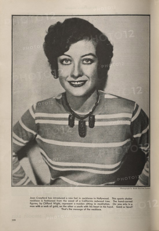 Actress Joan Crawford, Publicity Portrait inside The New Movie Magazine, May 1930