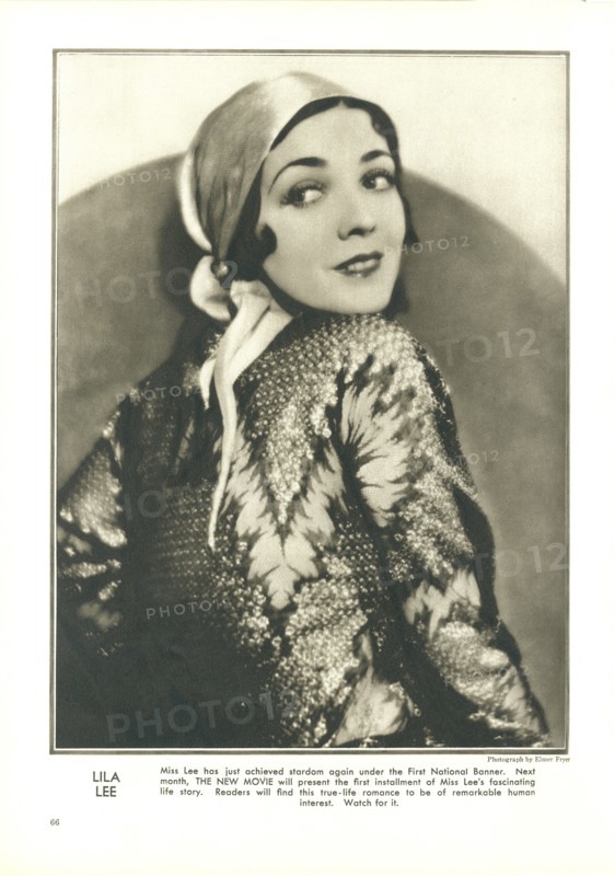Actress Lila Lee, Publicity Portrait inside The New Movie Magazine, May 1930