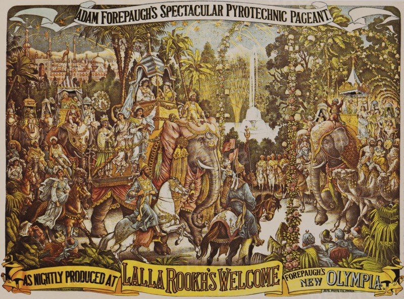 Adam Forepaugh, circus, entertainment, performance, illustration, historical,