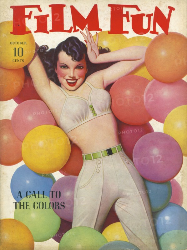 woman, pulp, sexy, magazine, Film Fun, historical,