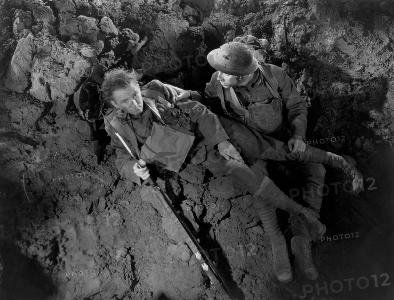 Lee Tracy (left), on-set of the Film, "Private Jones", Universal Pictures, 1932